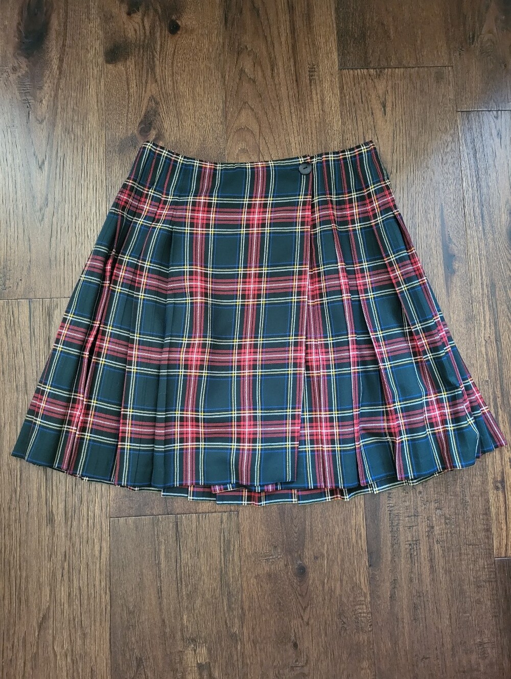 Vintage Y2K Pleated Plaid Schoolgirl Skirt Size 12 Pasta Brand
